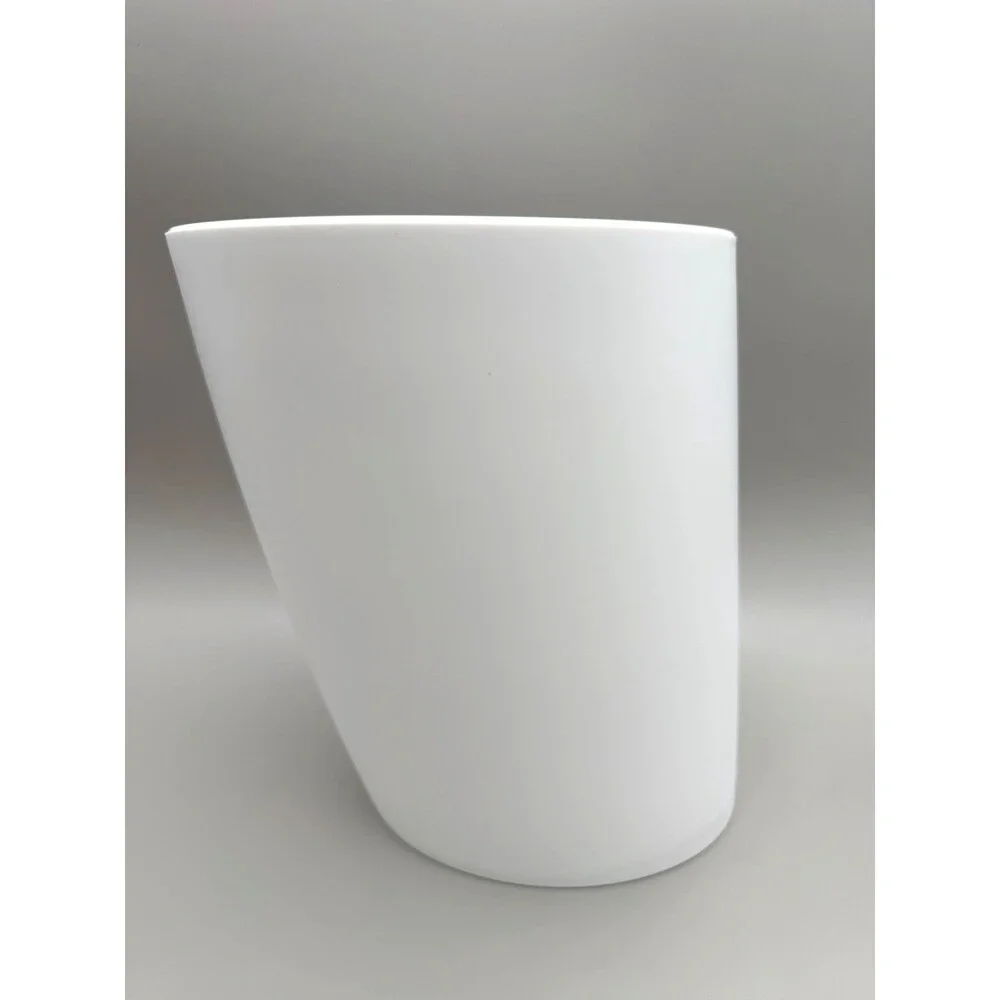 Champagne Jacquart France White Acrylic Slanted Ice Bucket Wine Chiller Barware